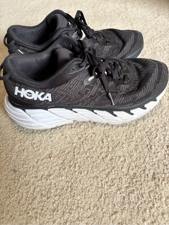 Hoka Shoes - Hoka Gaviota 4 Women's 9 Black White Stability Running Shoes